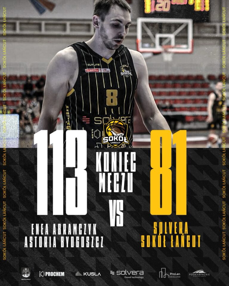 Osłabiony Solvera Sokół wysoko przegrywa w&nbsp;Bydgoszczy